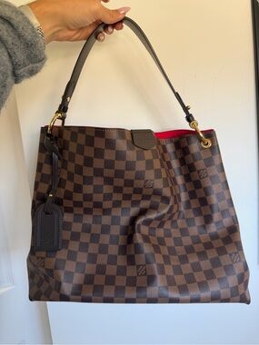 Louis Vuitton Gracefull Brown Damier Ebene Canvas Shoulder Bag
